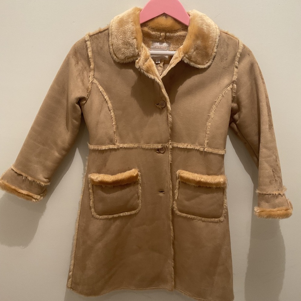 Kids Tan Pea Coat